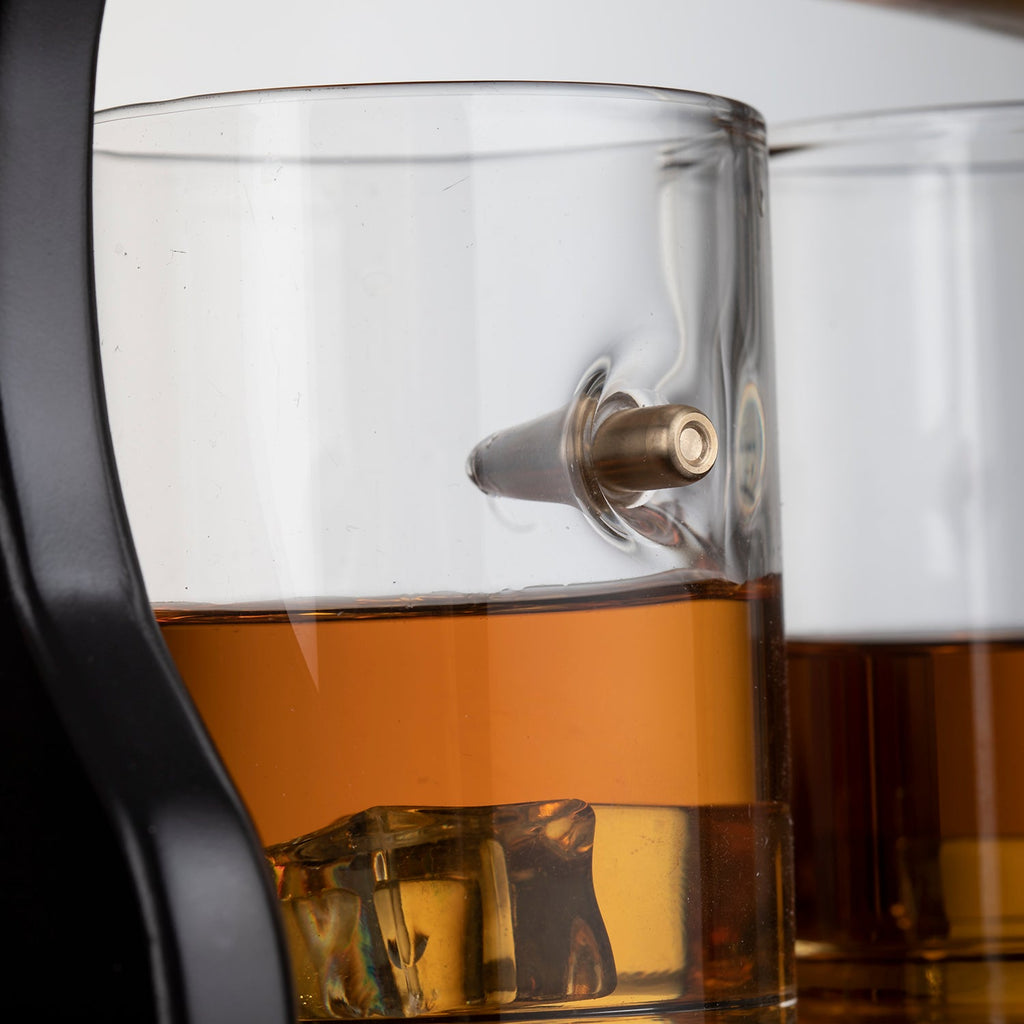 Gun Large Decanter Set Bullet Glasses - Limited Edition - 1000ml