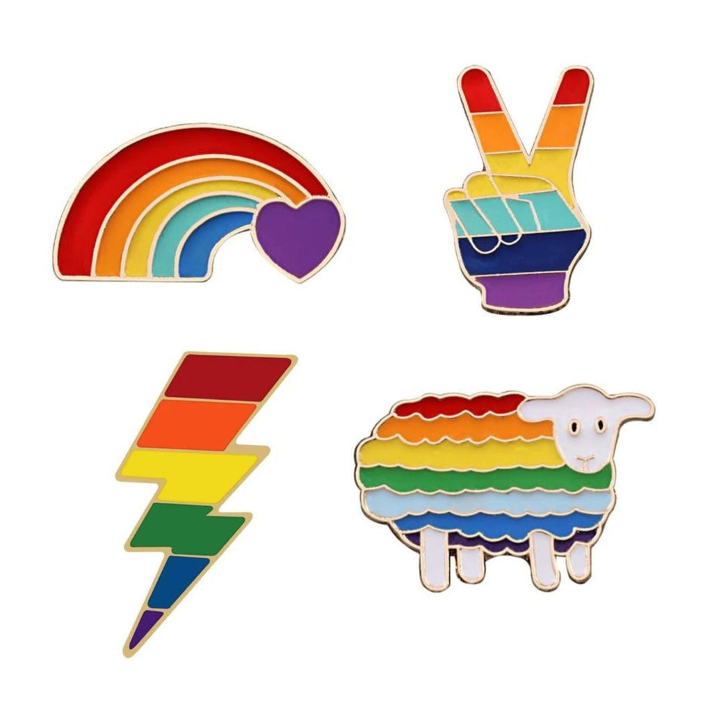 LGBTQ Pride Enamel Rainbow Pins [4 Styles]