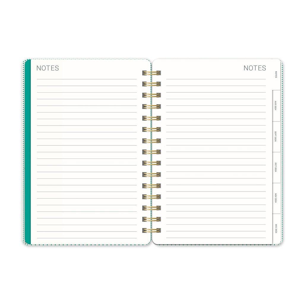 2025 Shroom Silhouettes Agatha Monthly Planner | Spiral Diary Journal Notebook | 5.75"w × 8.25