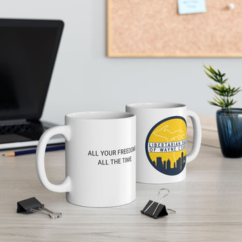 Libertarian Party of Wayne County Ceramic Mug | Perfect Gift for Coffee, Tea, and Liberty Lovers