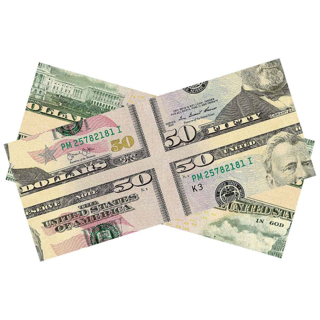 $50 Mis-Made Bill for Magicians