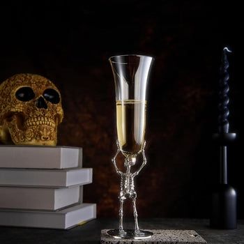 Skeleton Champagne Flute Glass | Single | 7.5oz