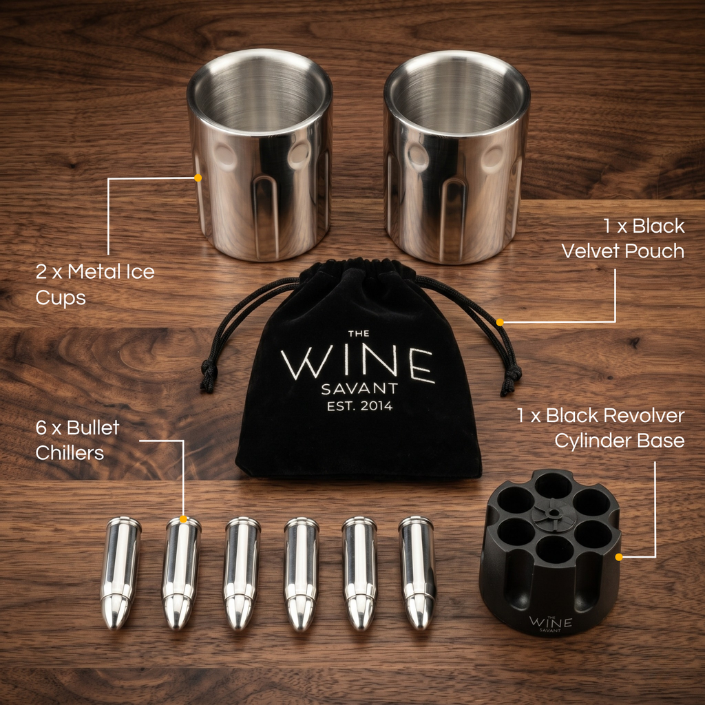 2 Metal Ice Cups Bullet Chillers By Whiskey Stones Bullets Stainless Steel With Revo