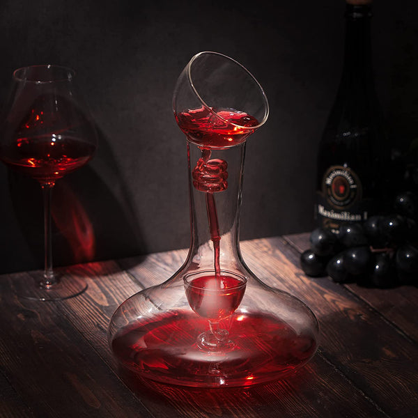 Wine Tower Decanting & Aerator Set - 2 Aerating Parts