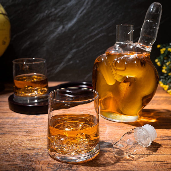 Peace Sign Wine and Whiskey Decanter 750ml