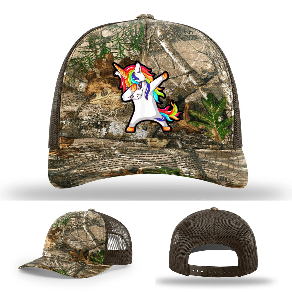 Dabcorn Leather Patch Hat Dabbing Unicorn
