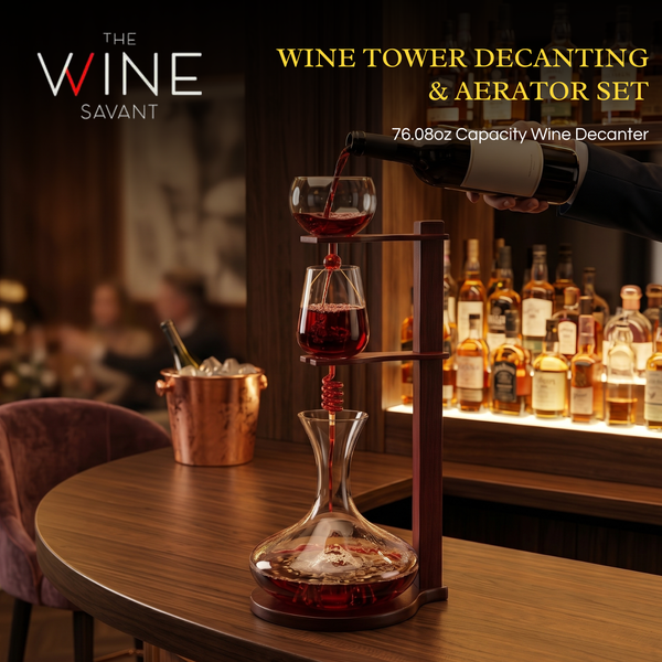 Wine Tower Decanting Aerator Set By 22 H 2250ML Wine Whiskey Decanter Set Carafe Imp