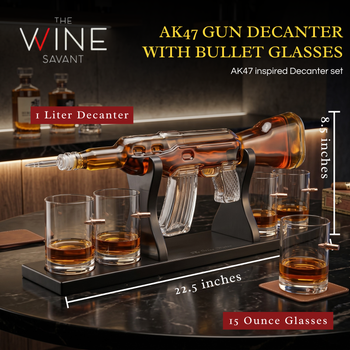 Rifle M16 Gun Decanter Premium Barware Gift Elegant Drinkware Collection