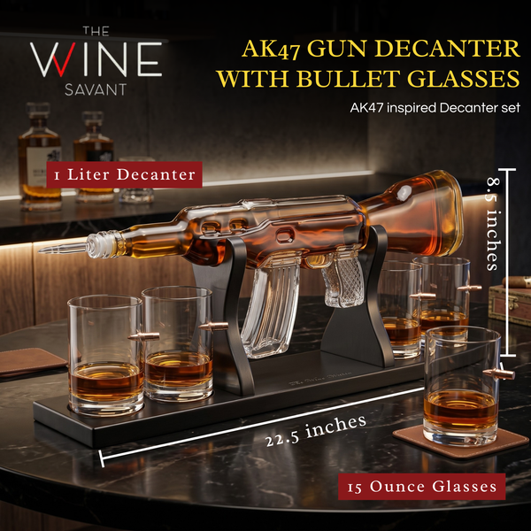 Rifle M16 Gun Decanter Premium Barware Gift Elegant Drinkware Collection