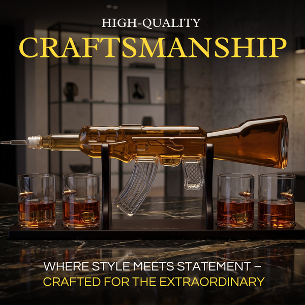 Rifle M16 Gun Decanter Premium Barware Gift Elegant Drinkware Collection