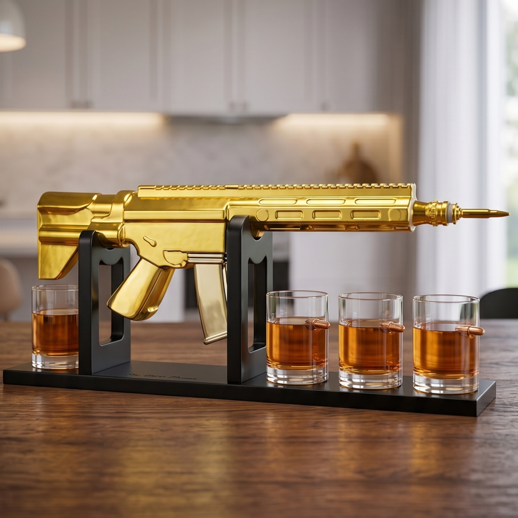 Gifts For Men Dad 1000 Ml Whiskey Decanter Set With 4 Glasses Unique Anniversary Bir