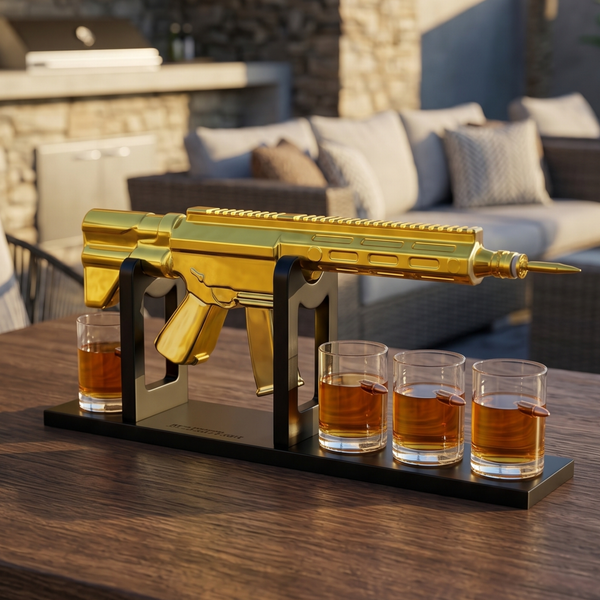 Gifts For Men Dad 1000 Ml Whiskey Decanter Set With 4 Glasses Unique Anniversary Bir