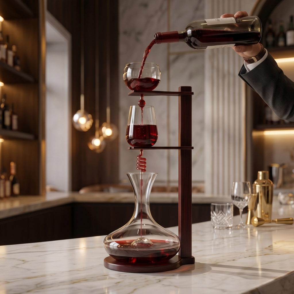 Wine Tower Decanting Aerator Set By 22 H 2250ML Wine Whiskey Decanter Set Carafe Imp