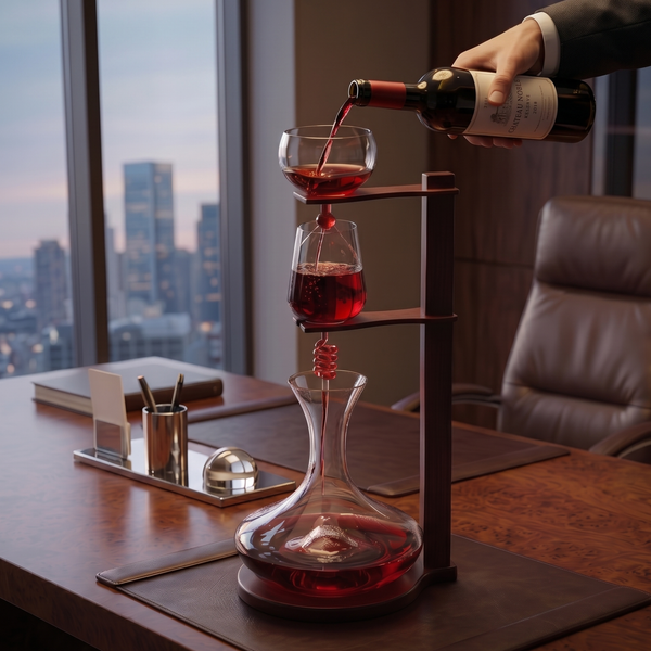 Wine Tower Decanting Aerator Set By 22 H 2250ML Wine Whiskey Decanter Set Carafe Imp