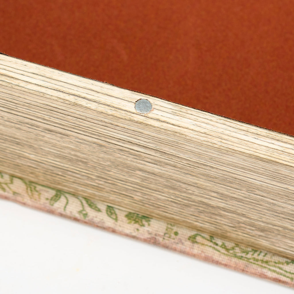 Botany Book Box Set of 2 | Vintage Book Shaped Storage Stash Trinket Boxes