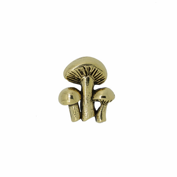 Mushrooms Gold Lapel Pin