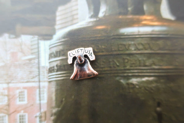 Liberty Bell Copper Lapel Pin