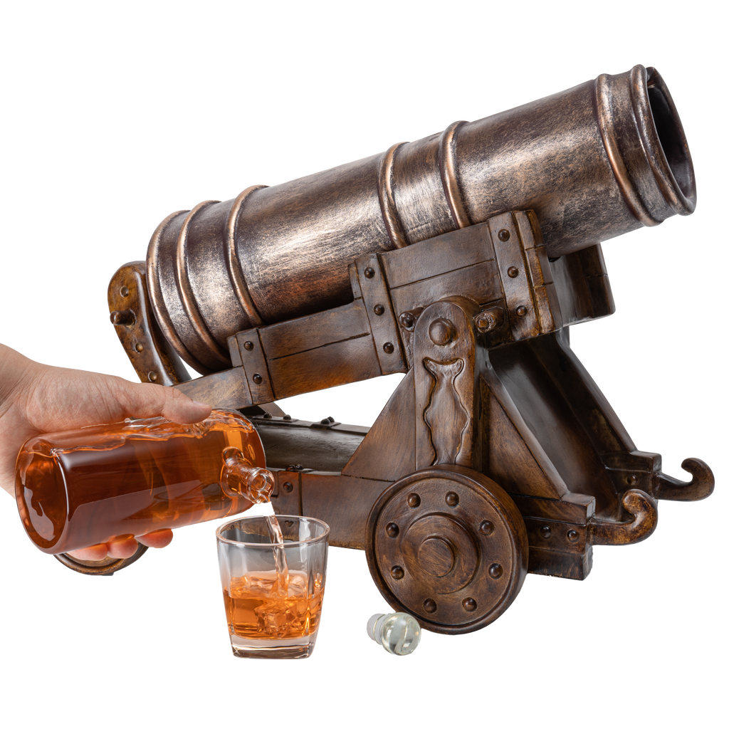 Cannon Wine & Whiskey Decanter Set, 750ml Decanter 21"