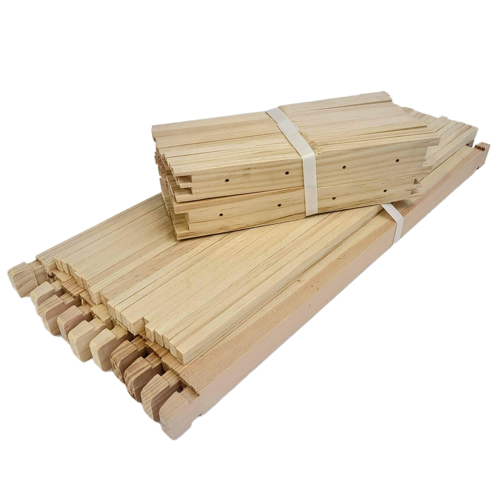 Deep 9 1/8 Inch Langstroth Frame, Wedged Top / Split Bottom with Holes