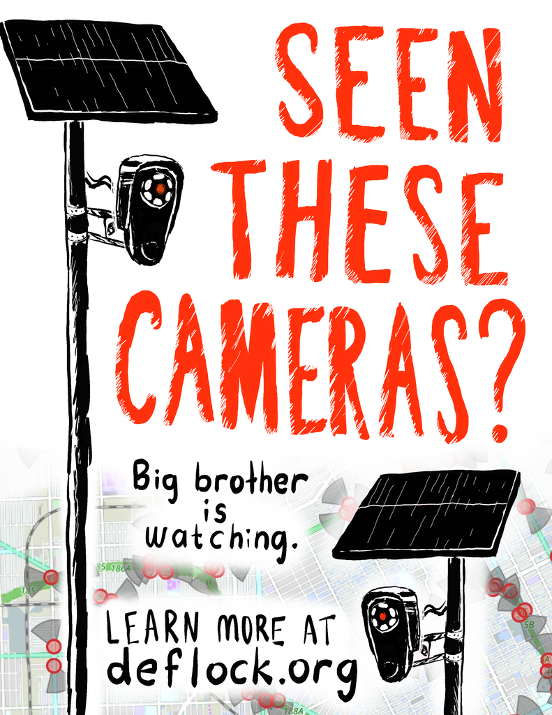 Seen these Cameras? - deflock.me Vertical Yard sign