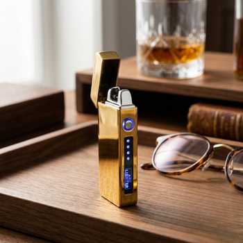 Flameless Flip Top Lighter Gold