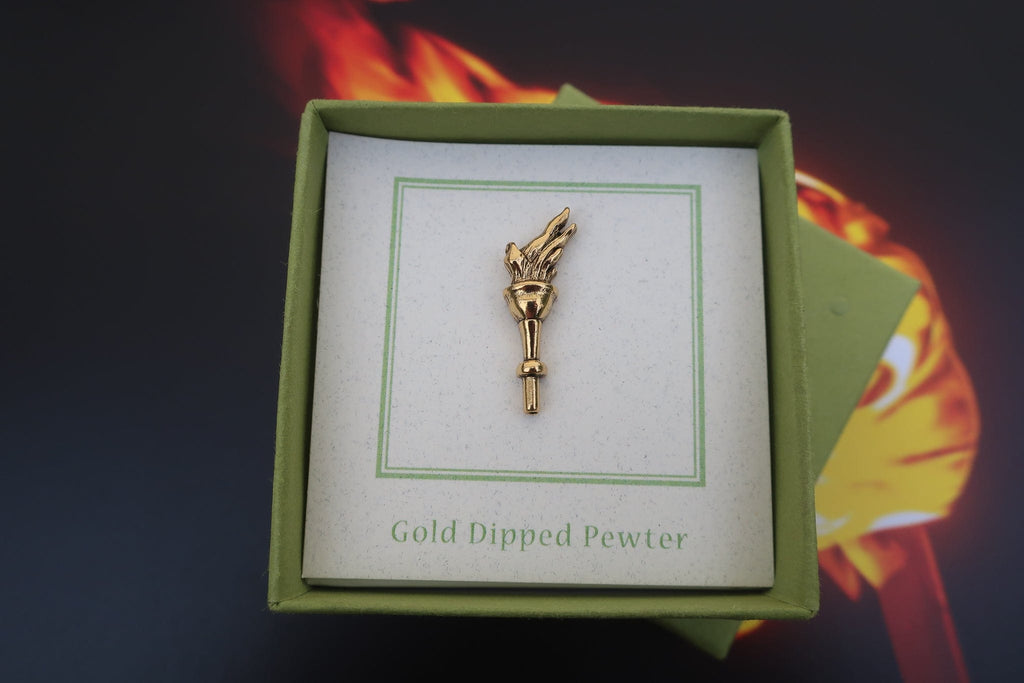Torch Gold Lapel Pin