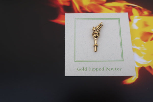 Torch Gold Lapel Pin