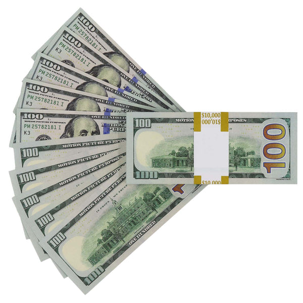 $100,000 Full Print New Series Stacks
