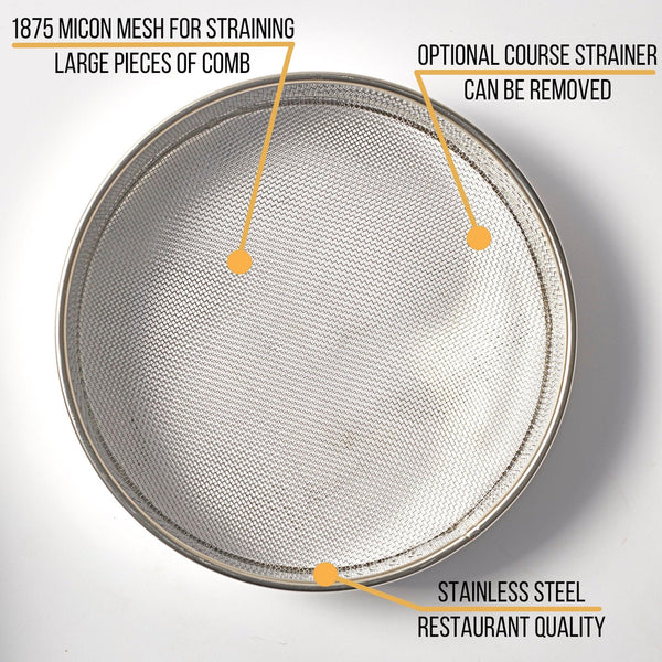 Metal Double Honey Strainer