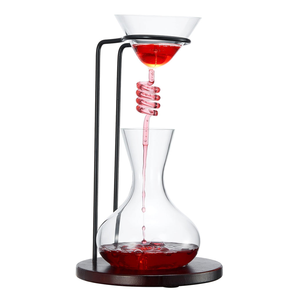 Wine Tower Decanting & Aerator Set by The Wine Savant - Unique Wine Decanter