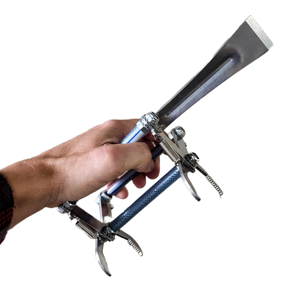 Premium Metal Frame Grip with Pry Bar Hive Tool