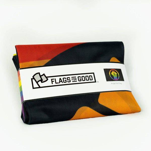 Rainbow Pride Fist Flag