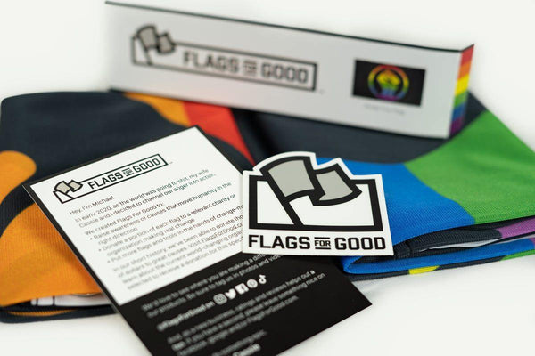 Rainbow Pride Fist Flag