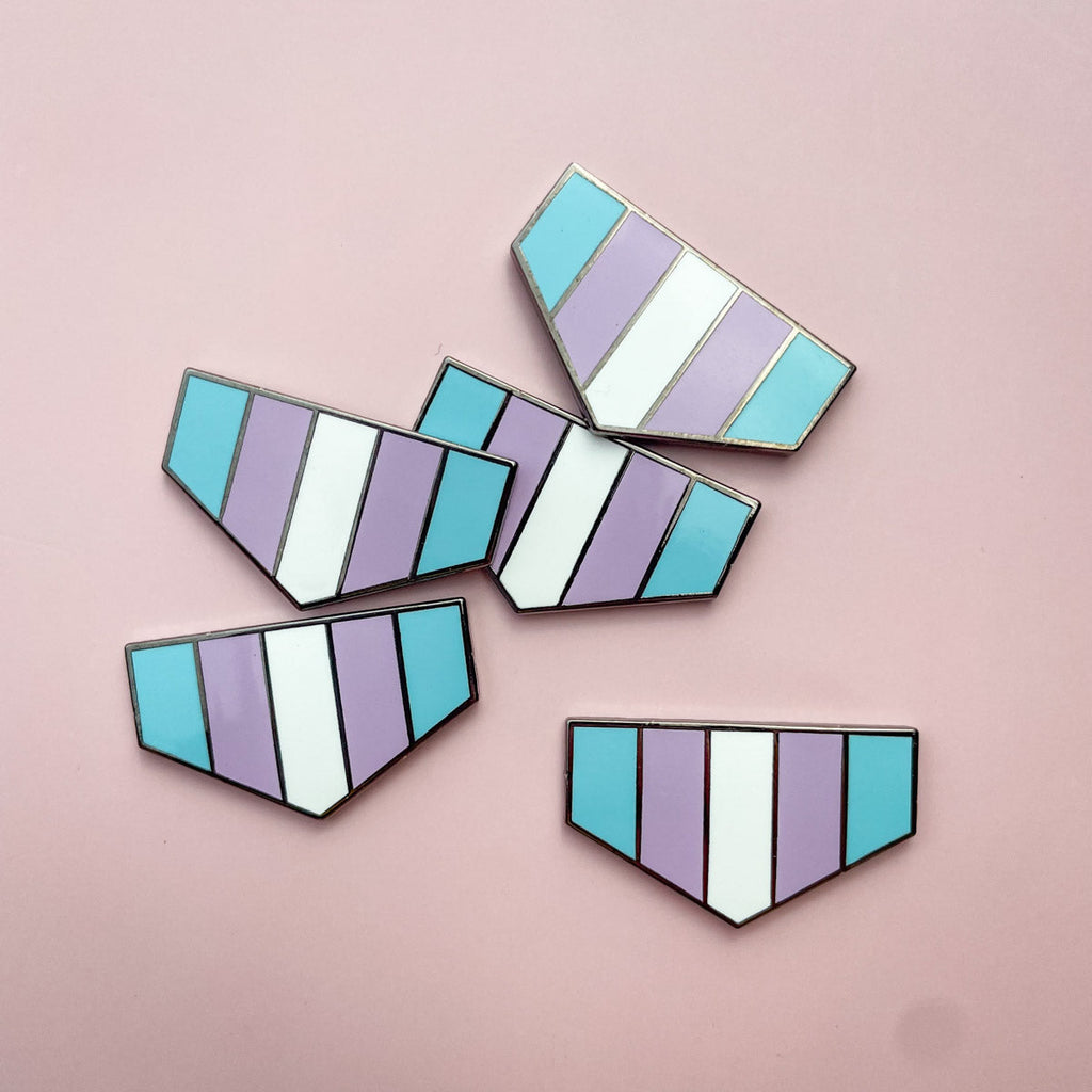 Pronoun + Flag Magnet Pin Badges (Bottom Flags Only)