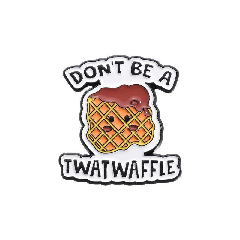 DON'T BE A DICKASAURUS Enamel Pins CUNTCAKE TWATASAURUS Brooches Lapel Badges Cartoon Animal Jewelry Gift