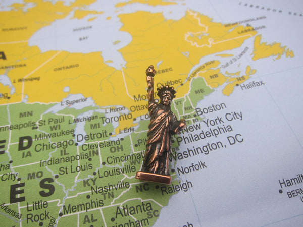 Statue of Liberty Copper Lapel Pin