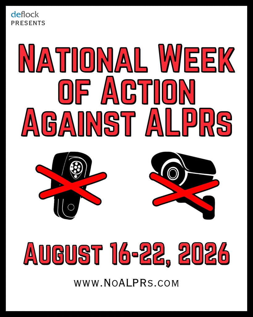 National Week of Action Against ALPRs Flyer