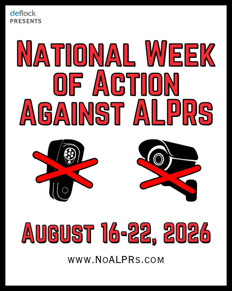 National Week of Action Against ALPRs Flyer