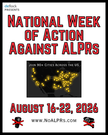 National Week of Action Against ALPRs Flyer