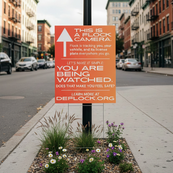 You are Being Watched  - deflock.me Vertical Yard sign