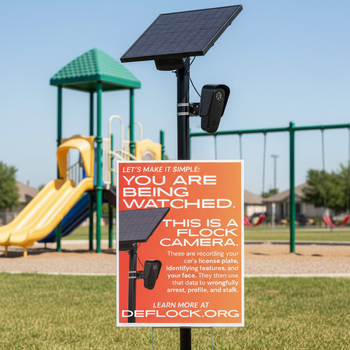 You are Being Watched  - deflock.me Vertical Yard sign
