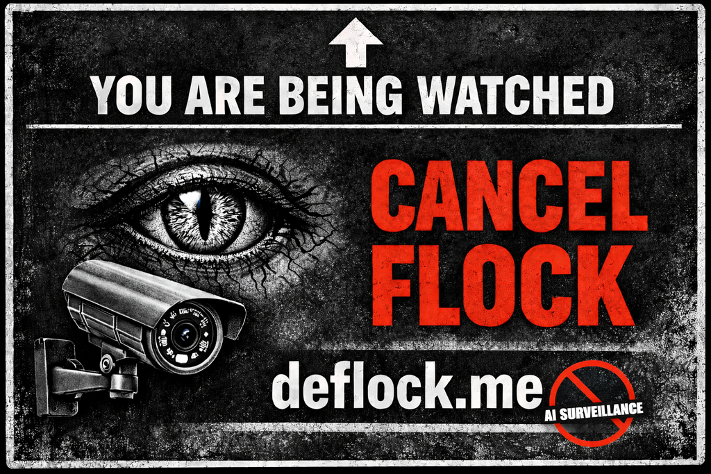 You're Being Watched - deflock.me Yard sign
