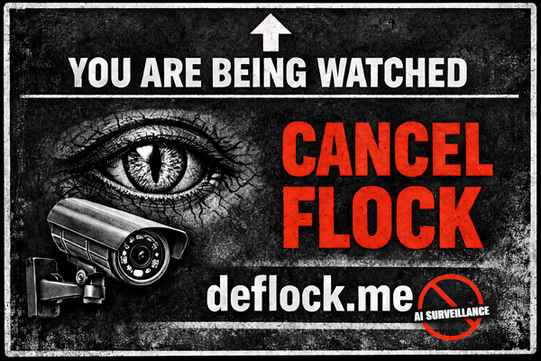 You're Being Watched - deflock.me Yard sign