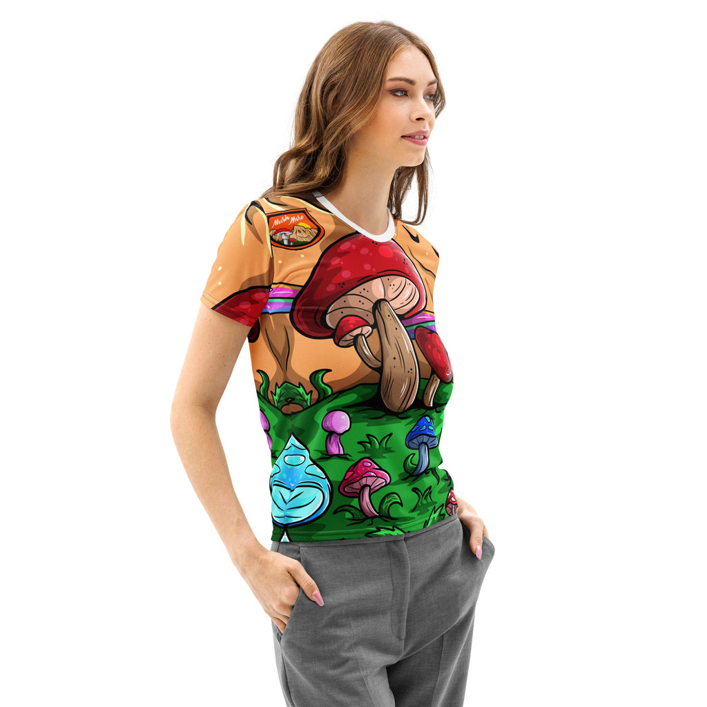 Mushmore Women’s cotton crew neck t-shirt