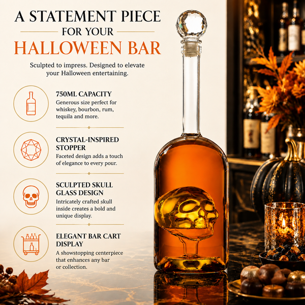 Skull Bottle Premium Barware Gift Elegant Drinkware Collection