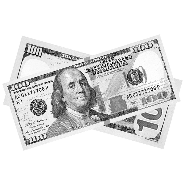 Gray Prop Money Bills