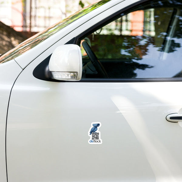 deflock logo QR Code - deflock.me vinyl decals