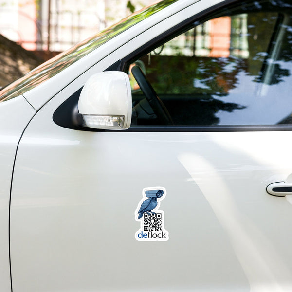 deflock logo QR Code - deflock.me vinyl decals