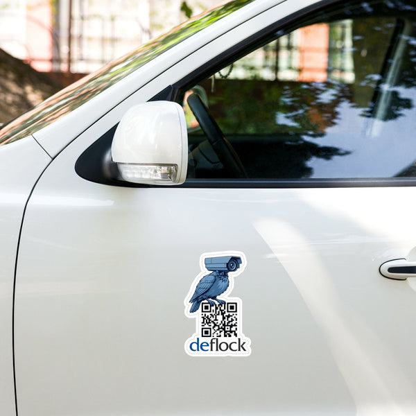 deflock logo QR Code - deflock.me vinyl decals