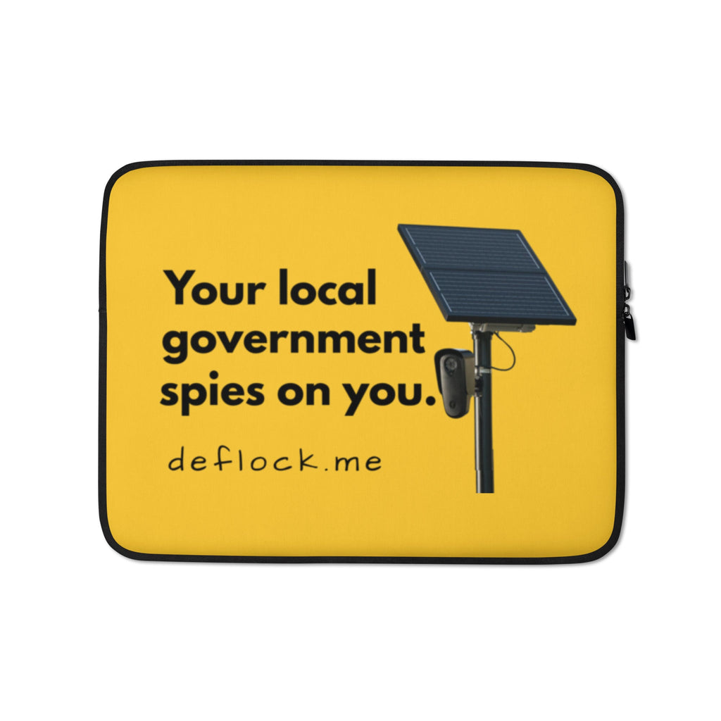 Your local government spies on you - deflock.me Laptop Sleeve